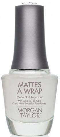 Viršutinis nagų lako sluoksnis Morgan Taylor Mattes A Wrap, 15 ml
