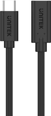 Kabelis Unitek USB-C male - USB-C female C14086BK-1.5M USB-C male, USB-C female, 1.5 m, melna krās.