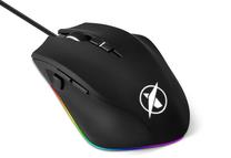 Vadu spēļu pele Niceboy ORYX M600, ar vadu pie usb / ps/2, melna krās.