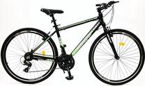 Dviratis kalnų Whisper WX300, 28 ", juoda sp./žalia sp./pilka sp.