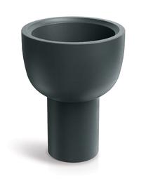 Gėlių vazonas Prosperplast MOLTA TMV40-107GR, plastikinis, Ø 40 cm, pilka sp.