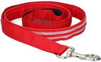 Suņu pavada Leash with LED Strip, sarkana krās., 1.2 m