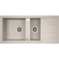Кухонная мойка Laveo Barbados SBB_431T, Beige, гранит, 100 см x 48 см x 17 см, beige