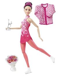 Lėlė Mattel Barbie Winter Sports Ice Skater HCN30/HHY27, 30 cm, rožinė sp.