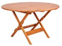 Lauko stalas Folkland Timber Canada 068, rudas, 125 cm x 125 cm x 73 cm