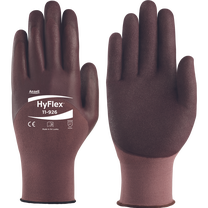 Darba cimdi Ansell HyFlex 11-926, pieaugušajiem, brūna krās., 9