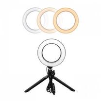 CP 6x LED Selfie 16cm Žiedas Lempos su staliniu stovu USB Maitinimu