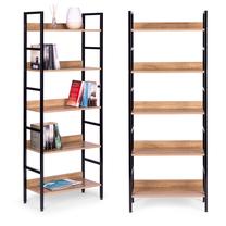 Pastatoma lentyna ModernHome Loft, ruda sp./juoda sp., 160 cm x 60 cm x 28 cm