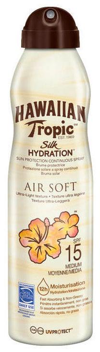 Purškiklis įdegio priežiūrai Hawaiian Tropic Silk Hydration Air Soft Sun Protection SPF15, 177 ml