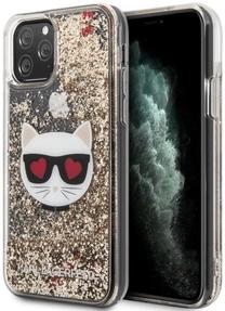 Чехол для телефона Karl Lagerfeld Glitter Choupette iPhone 11, прозрачный цв./золотой цв., Apple