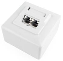 Gembird LAN Wall Mount Box CAT5E STP 2-port