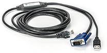 Kabelis USB/VGA - RJ-45 USB/VGA, RJ-45, 2.1 m, melna krās.