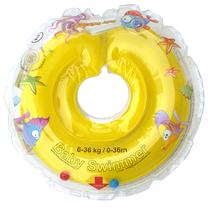 Надувной круг для шеи Baby Swimmer Neckring, желтый цв., 40 см