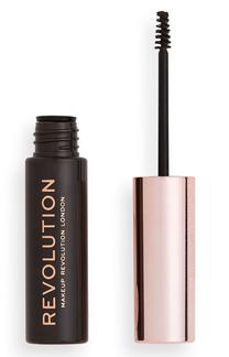 Antakių gelis Makeup Revolution London Brow Gel, 6 ml, tamsiai ruda sp. dark brown