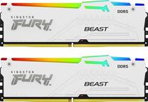 Operatyvioji atmintis (RAM) Kingston Fury Beast RGB White KF556C36BWEAK2-64, DDR5, 64 GB, 5600 MHz