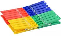 Veļas saspraudes, 10 cm x 3 cm, plastmasa, daudzkrāsaina