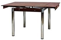 Stalas išskleidžiamas GD-082, ruda sp., 80 - 131 cm x 80 cm x 75 cm