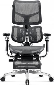 Darba krēsls Diablo Chairs Brave, 70 x 70 x 129 - 151 cm, melns krās.