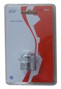 Durų atrama James Hardware DS082CC, 3.6 cm, Ø 3.5 cm, guma/plienas, chromo sp.