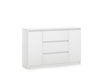 Kumode Simple, balta krās., 78.5 cm x 120 cm x 39 cm