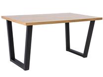 Stalas Valentino, ąžuolo sp./pilka sp., 180 cm x 90 cm x 77 cm