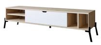 ТВ стол Kalune Design Ponza, дубовый цв./белый цв., 160 см x 40 см x 36 см