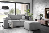 Sofa Silla Nube 3, šviesiai pilka sp., 104 x 260 cm x 96 cm