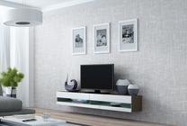 TV staliukas Cama Meble Vigo New 180, balta/smėlio, 180 cm x 30 cm x 40 cm