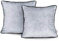 Наволочка для декоративной подушки Restilo Velvet, серебристый цв., 45 см x 45 см