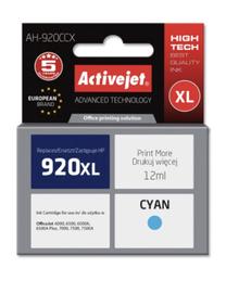 Rašalinio spausdintuvo kasetė ActiveJet Premium AH-920CCX, mėlyna sp., 12 ml