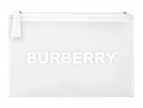 Kosmētikas soma Burberry Makeup Bag, balta krās.
