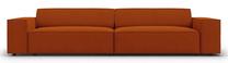 Sofa Micadoni Home Jodie Structured, oranžinė sp., 244 x 102 cm x 70 cm