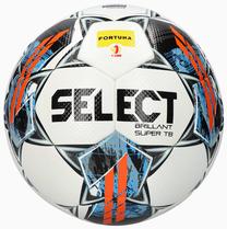 Футбольный мяч Select Brillant Super TB, 5 размер, синий цв./белый цв./oранжевый цв.
