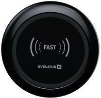 Bezvadu lādētājs Evelatus EWC01 Universal Wireless Charger, Qi Wireless, melna krās.