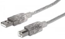 Провод Manhattan USB 2.0 A male, USB 2.0 B male, 5 м