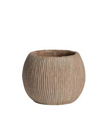 Gėlių vazonas Domoletti BTP05D, cementas, Ø 24.5 cm, ruda sp.