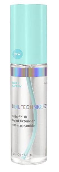 Grima fiksators Real Techniques Blend Extender Satin Finish, caurspīdīga krās., 60 ml