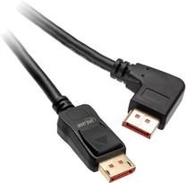 Кабель InLine DisplayPort - DisplayPort 8K Right Angled 17153R Displayport, Displayport, 3 м, черный цв.