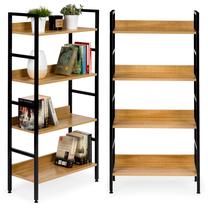 Pastatoma lentyna ModernHome Loft, ruda sp./juoda sp., 125 cm x 60 cm x 28 cm