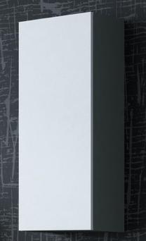 Sieninė lentyna Cama Meble Vigo 90, balta/pilka, 35 cm x 32 cm x 90 cm