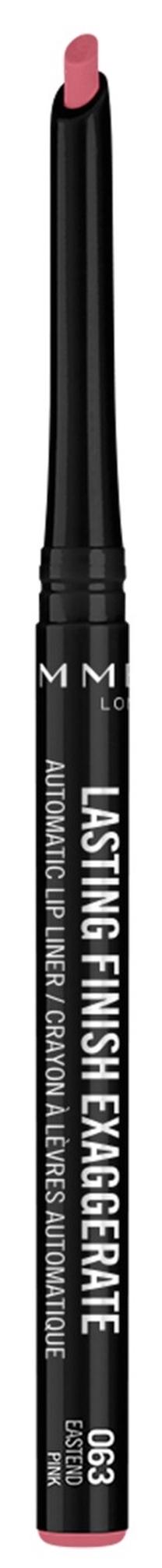 Lūpu zīmulis Rimmel London Lasting Finish Exaggerate Exaggerate, 0.25 g, 063 eastend pink