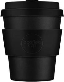 Plastikust klaas Ecoffee Cup Solid Colours Kerr & Napier, 240 ml, silikoon/polüpiimhape (pla), must v.