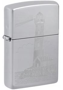 Šķiltava Zippo 46725 Lighthouse Design, sudraba krās.