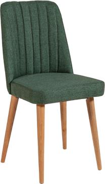Valgomojo kėdė Kalune Design Vina 1070 869VEL5126, žalia sp., 46 cm x 46 cm x 85 cm