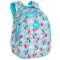 Skolas mugursoma CoolPack Joy Panda Ballons, rozā krās./gaiši zila krās., 39 cm x 28 cm x 17 cm