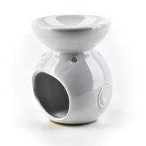 Svečturis Mondex Fragrance oil Fireplace HTTP7196, keramika, Ø 6.8 cm, 8.5 cm, balta krās.