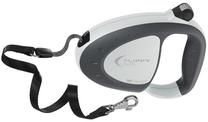 Automatinis pavadėlis Ferplast Flippy Tech Medium, juoda sp./pilka sp., 3 m