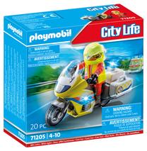 Konstruktorius Playmobil City Life Gelbėjimo Motociklas Su Mirksinčia Šviesa 71205