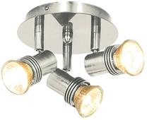 Valgusti kohtvalgusti Searchlight Decco 633SS, GU10, 3 x 35 W, hõbe v. / hõbe v.