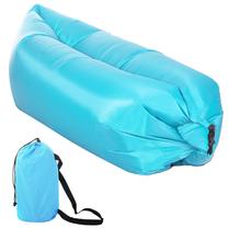 Pripučiamas čiužinys Lazy Bag, mėlyna sp., 190 cm x 80 cm